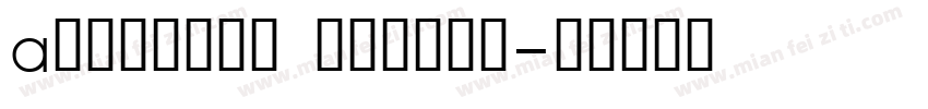 Adderley medium字体转换